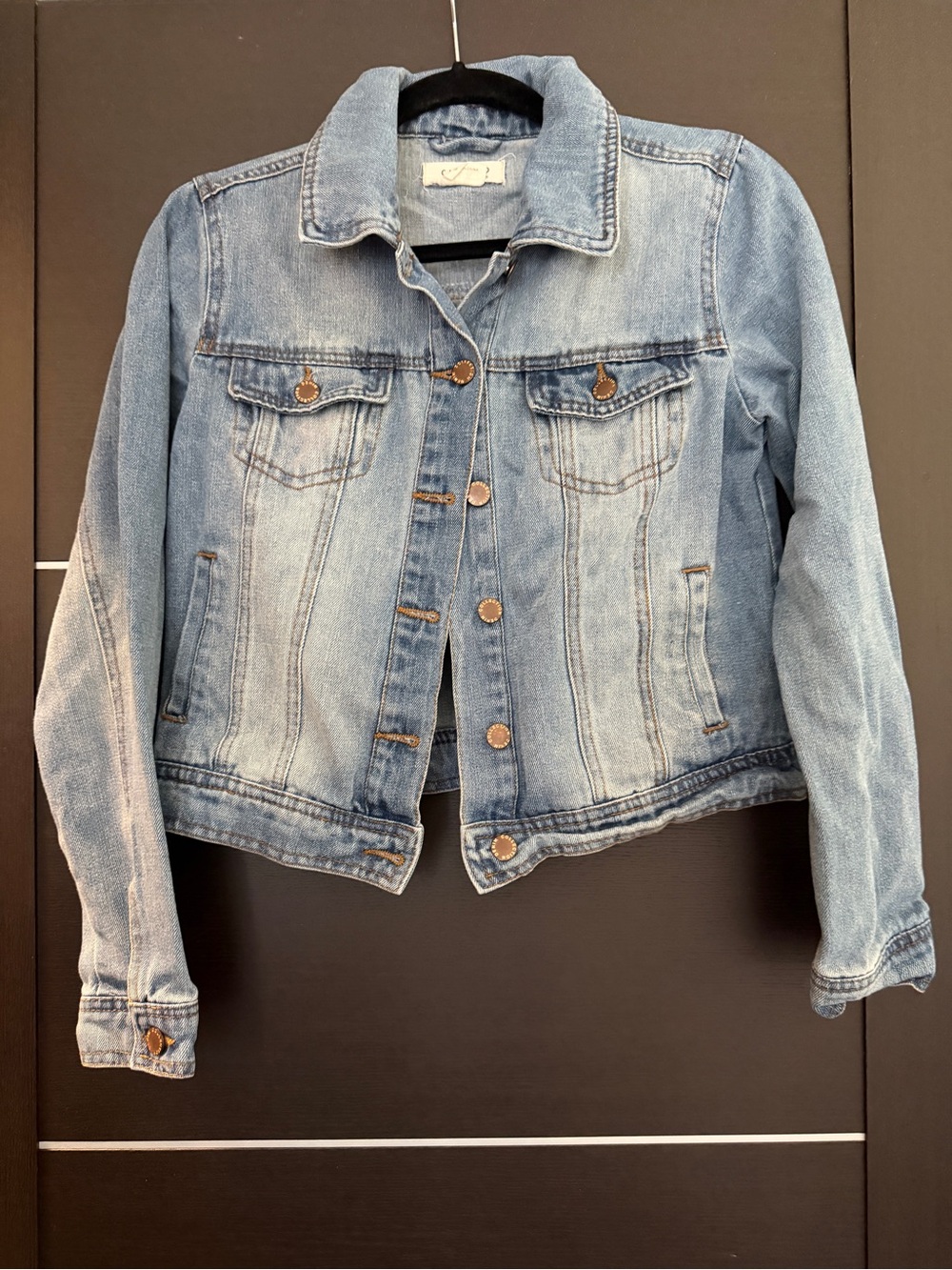 Cisono Denim Collection Women’s Small Light Wash Denim Jean Jacket